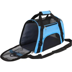Kedi Taşıyıcı Yumuşak Taraflı Evcil Hayvan Taşıma Çantası, Kediler Için Pet Seyahat Taşıyıcı, Köpekler Köpek Konfor Taşınabilir Katlanabilir Evcil Hayvan Çantası (Mavi) (Yurt Dışından)