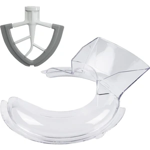 Kitchenaid 4.5 ve 5 Quart Devrilebilir Kafalı Stand Mikserler Için Dökme Kalkanı ve Devirilebilir Kafalı 4.5-5qt Için Flex Kenar Çırpıcı (Yurt Dışından)