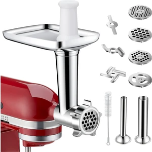 Kıyma Makinesi Bıçakları Eki Sosis Doldurma Aksesuarları Kitchenaid Tezgah Mikseri Gıda Için Tüm Metal Et Kıyma Makinesi (Yurt Dışından)