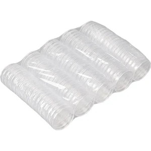 Şeffaf Para Kutuları 100 Adet 1 Oz 40MM Kapsül Kutuları Hatıra Paraları (Yurt Dışından)