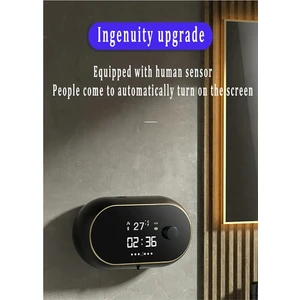 450 ml Otomatik Köpük Sabunluk Akıllı Duvara Monte El Yıkama Fotoselli Mutfak Aksesuarları Banyo Için(A) (Yurt Dışından)