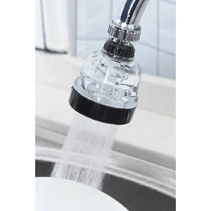 Şeffaf 3 Fonksiyonlu Mutfak Lavabo Başlığı 360 Derece Dönen Tasarruflu Musluk Başlığı 1410