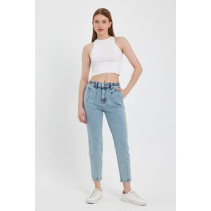 Kadın Norah Ice Blue Beli Lastikli Jean Pantolon