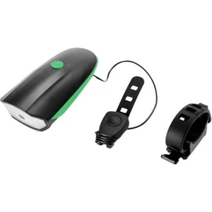 Forte Gt 250 Lümen Bisiklet Ön Farı 2 In 1 Kornalı 140 Db Xbyc 6163 Pilli - Yeşil