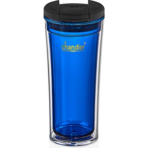 Chandler Home Mug Okyanus 350 Ml Çift Cidarlı, Soğuk İçecek Ve Kahve Bardağı (BPA içermez)