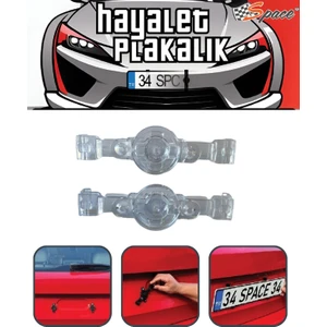 Oto Uzay Hayalet Plakalık Şeffaf Polikarbon / DAPLY10