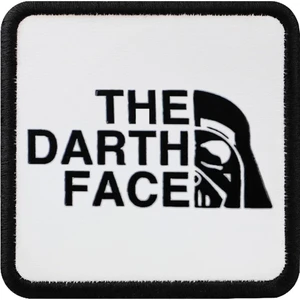 V1 The Darth Face - 2 Kod Logolu Unisex Beyaz-Siyah Bench (Patch)