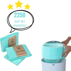 16L Çöp Kovaları İle Uyumlu 2250 Adet Bebek Bezi Kapasiteli Çöp Poşeti