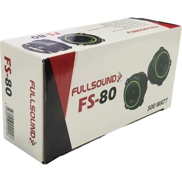 Fullsound Fs-80 8cm 500WATT Dome Tweeter Takımı Fiyatı