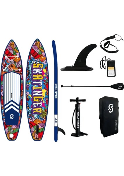 Sup Paddle Board Şişme Kano Bot 350 cm x 82 x 15 Premium Şişirilebilir Sörf Tahtası Full Set