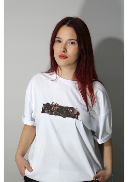 Beyaz Baskılı T-Shirt fiyatları