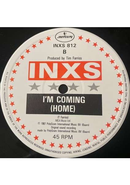 Inxs – Need You Tonight / Mediate Rock Pop Plak Alithestereo