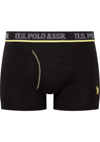 80508 Erkek Pamuklu 3'lü Boxer-Saks&antrasit&siyah