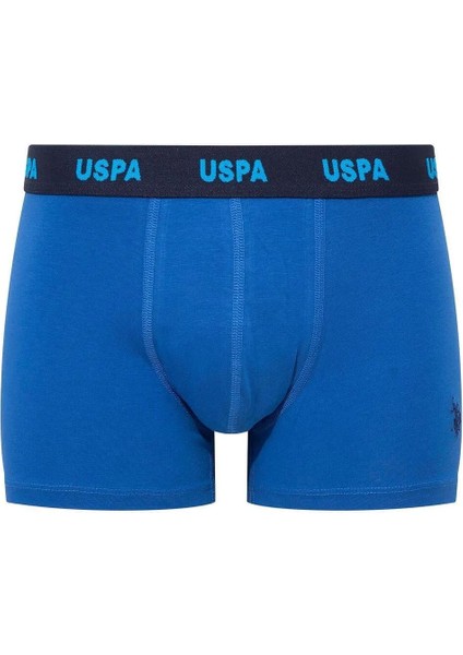 80509 Erkek Pamuklu 3'lü Boxer-Saks-lacivert-baskılı modelleri