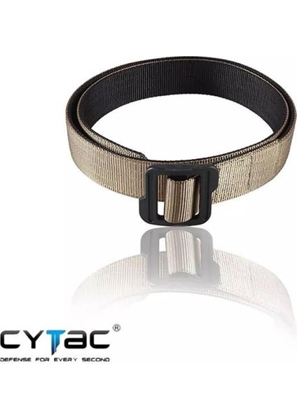 Polis Sepeti Cytac Tactical Çift Katmanlı 1.5'' Kemer Tan M