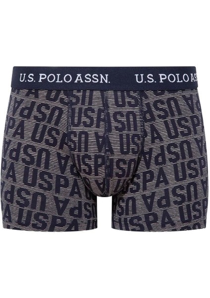 80503 Erkek Pamuklu 3'lü Boxer-Indigo-lacivert-baskılı modelleri