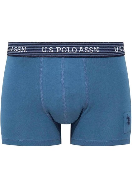 80515 Erkek Pamuklu 3'lü Boxer-Indigo-lacivert-baskılı modelleri