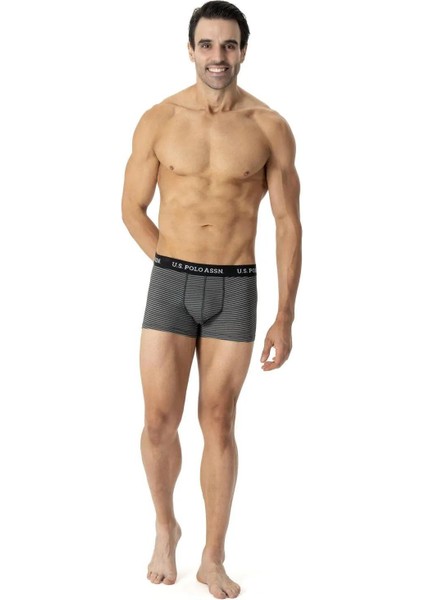80515 Erkek Pamuklu 3'lü Boxer-Indigo-lacivert-baskılı indirimleri