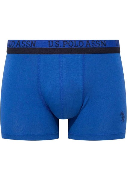 80522 Erkek Pamuklu 3'lü Boxer-Saks-lacivert-baskılı fırsatları