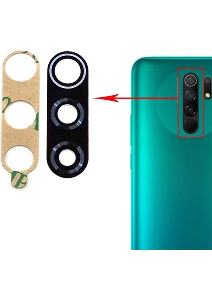 Xiaomi Redmi 9 Uyumlu Kamera Lensi Camı M2004J19G M2004J19C