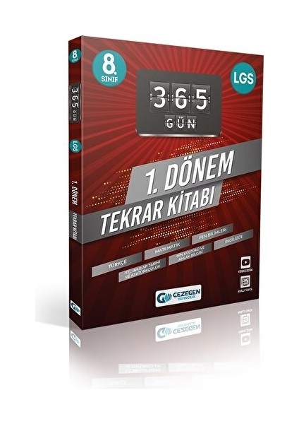 Gezegen Yayıncılık 8.Sınıf LGS  1. Dönem 365 Gün Deneme – Tekrar Soru Kitabı