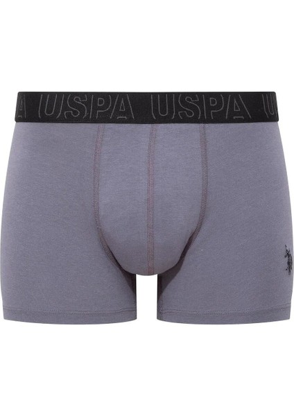 80518 Erkek Pamuklu 3'lü Boxer-Saks-antrasit-siyah