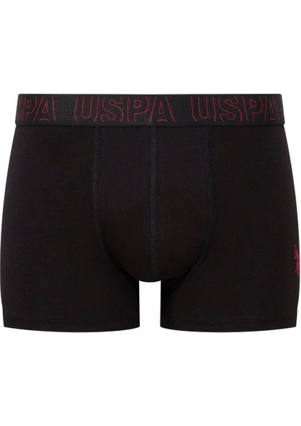 80518 Erkek Pamuklu 3'lü Boxer-Saks-antrasit-siyah