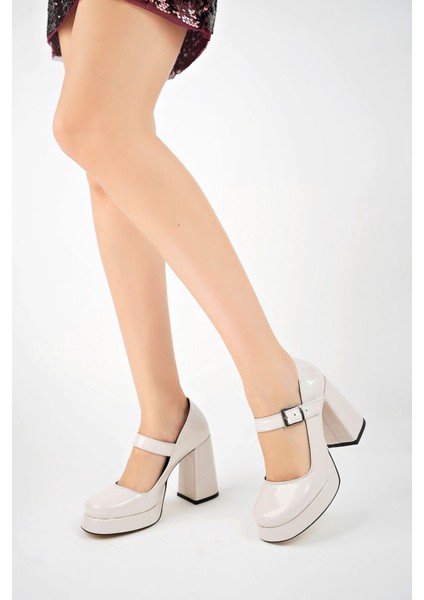 Dolgu Topuk Platform Ten Rugan Kadın Ayakkabı