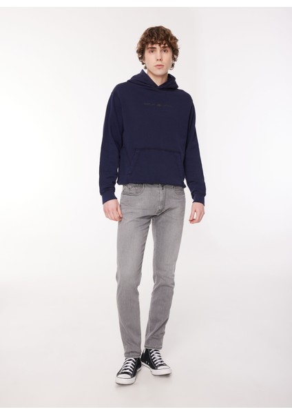 Normal Bel Slim Fit Erkek Denim Pantolon M914Y 096 Medıum Grey