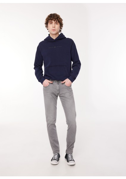 Normal Bel Slim Fit Erkek Denim Pantolon M914Y 096 Medıum Grey