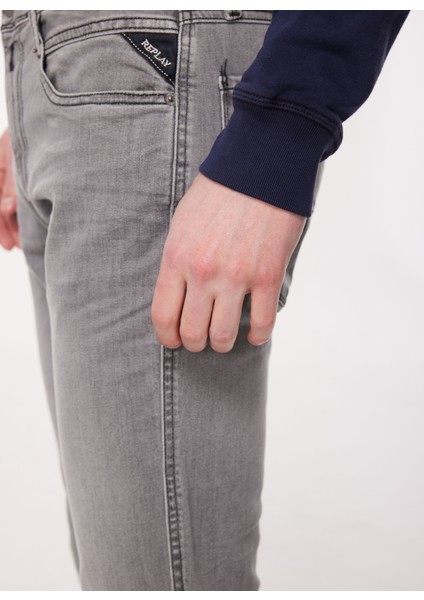 Normal Bel Slim Fit Erkek Denim Pantolon M914Y 096 Medıum Grey