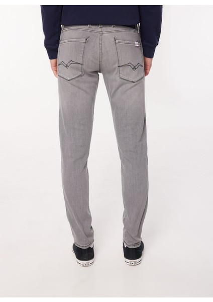 Normal Bel Slim Fit Erkek Denim Pantolon M914Y 096 Medıum Grey