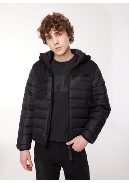 Siyah Erkek Mont M8353 099 Blackboard