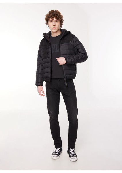 Siyah Erkek Mont M8353 099 Blackboard modelleri