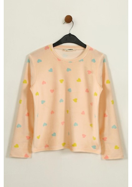 Kız Çocuk Termal Soft Pembe Kalpli Pijama Takımı fırsatları