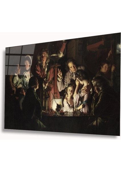 Dekoratif Baskı Duvar Sanatı Klasik Resimler Cam Tablo