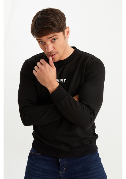201951 Erkek Bisiklet Yaka Sweatshirt fırsatları