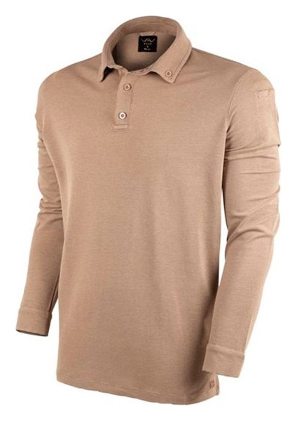 Outdoor Günlük Polo Yaka Lakost Erkek Uzun Kollu Sweatshirt Pamuklu Yazlık TLAC04
