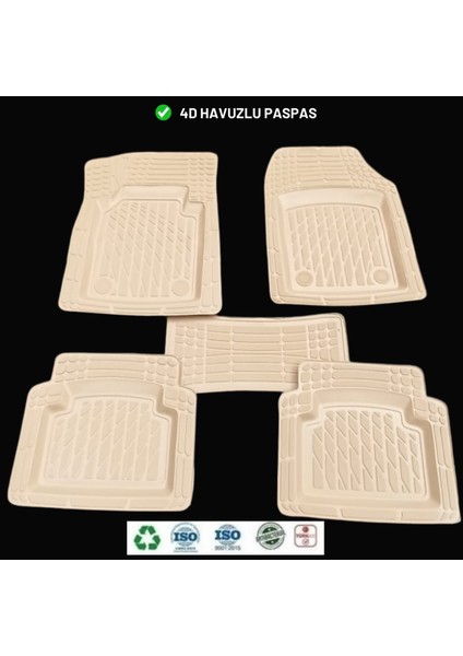 Opel Astra G Hb 2000 4d Havuzlu Üniversal Yeni Nesil Paspas Bej Gold Seri
