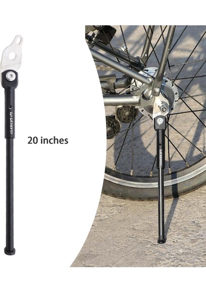 Bisiklet Kickstand 16 Inç Siyah 20IN Için 16 Inç Çocuk Bisikleti Için Uygun Çap Kickstand (Yurt Dışından)