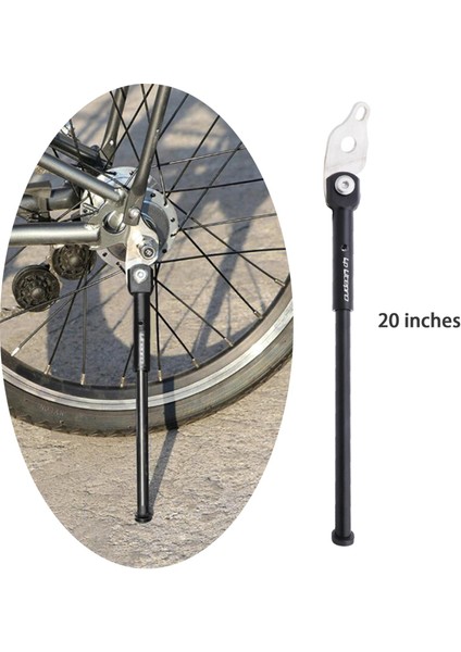 Bisiklet Kickstand 16 Inç Siyah 20IN Için 16 Inç Çocuk Bisikleti Için Uygun Çap Kickstand (Yurt Dışından)