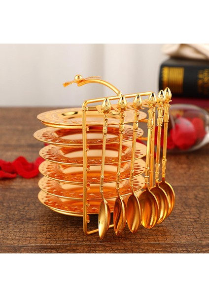 Yemek Takımı Yemek Tabağı Şık Dolap Için Tabakları Option4 Gold (Yurt Dışından)