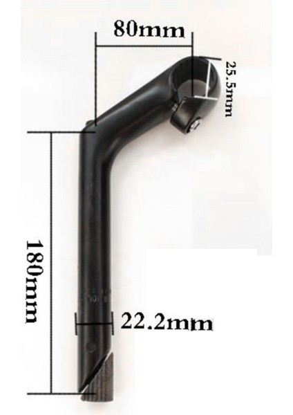 Klasik Premium Quill Stem 22,2mm 1 Inç Bisiklet Aksesuarı Sabit Dişli/retro ve 3siyah 22,2mm (Yurt Dışından) indirimleri