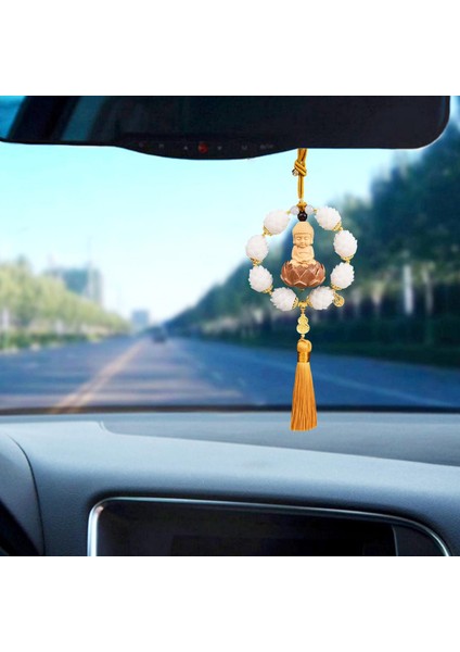 Buda Heykeli Dikiz I Kolye Hediye Püskül Asılı Dekorasyon Sarı (Yurt Dışından) fiyatları