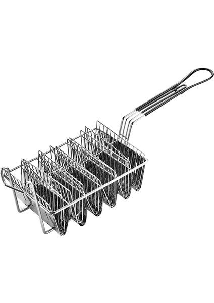 Derin Taco Kızarmış Sepet Stand Sapı Ağır Hizmet 6 (Yurt Dışından) indirimleri