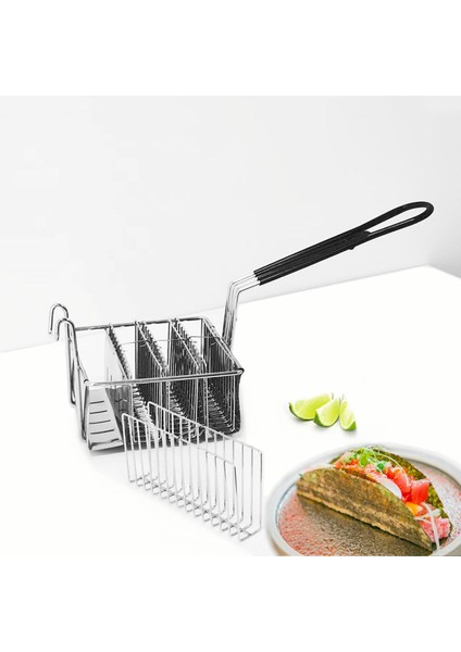 Paslanmaz Kızarmış Sepetği Kek Taco Sepeti Atıştırmalık Için 4 Orta (Yurt Dışından)