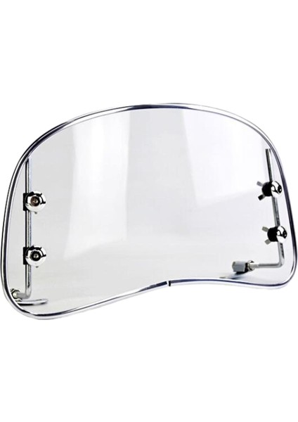 Motosiklet Ön Cam Şeffaf Rüzgar Ekranı 8.6 Inç Uzun Pc Malzemesi (Yurt Dışından)