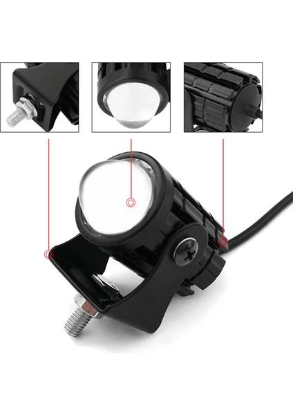 Universal Motosiklet Far 6000K 3000K Çift 8-80V (Yurt Dışından) indirimleri