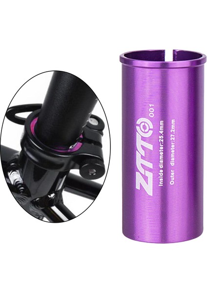 Bmx Dişli Parçaları Için Seatpost Shim 60MM Adaptörü 27,2 Ila 25,4 mm (Yurt Dışından)