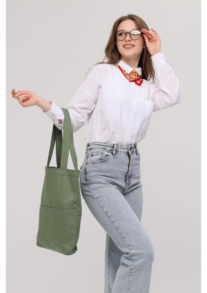3 Cepli Mint Yeşili Gabardin Çanta fırsatları